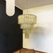 Vintage Murano Amber Glass Chandelier-DWHOME