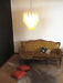 Vintage Murano Amber Glass Petals Chandelier-DWHOME