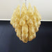 Vintage Murano Amber Glass Petals Chandelier-DWHOME