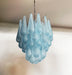 Vintage Murano Blue Glass Petals Chandelier-DWHOME
