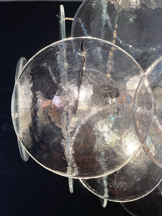 Vintage Murano Iridescent Disks Chandelier-DWHOME