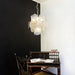 Vintage Murano Iridescent Glass Disks Chandelier-DWHOME