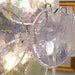 Vintage Murano Iridescent Glass Disks Chandelier-DWHOME