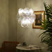 Vintage Murano Iridescent Glass Disks Chandelier-DWHOME