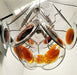 Vintage Murano Orange Brown Chandelier-DWHOME