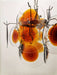 Vintage Murano Orange Brown Chandelier-DWHOME
