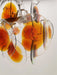 Vintage Murano Orange Brown Chandelier-DWHOME