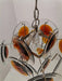 Vintage Murano Orange Brown Chandelier-DWHOME