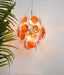 Vintage Murano Orange Transparent Disc Chandelier-DWHOME