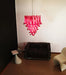 Vintage Murano Red Glass Petals Chandelier-DWHOME