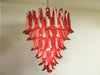 Vintage Murano Red Glass Petals Chandelier-DWHOME