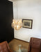 Vintage Murano Transparent Amber Chandelier-DWHOME