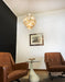 Vintage Murano Transparent Amber Chandelier-DWHOME