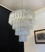 Vintage Murano Transparent Glass Chandelier-DWHOME