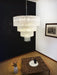Vintage Murano Transparent Glass Chandelier-DWHOME