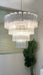 Vintage Murano Transparent Glass Chandelier-DWHOME