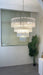 Vintage Murano Transparent Glass Chandelier-DWHOME