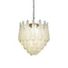 Vintage Murano Transparent Glass Petals Chandelier-DWHOME