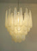 Vintage Murano Transparent Glass Petals Chandelier-DWHOME