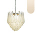 Vintage Murano Transparent Glass Petals Chandelier-DWHOME
