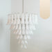Vintage Murano Transparent Glass Petals Chandelier-DWHOME
