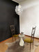 Vintage Murano White Glass Disks Chandelier-DWHOME