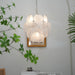 Vintage Murano White Glass Disks Chandelier-DWHOME