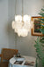 Vintage Murano White Glass Disks Chandelier-DWHOME