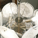 Vintage Murano White Glass Disks Chandelier-DWHOME