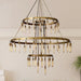Vintage Round 3 Tier Metal Axis Pendant Chandelier - DWHOME