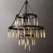 Vintage Round 3 Tier Metal Axis Pendant Chandelier - DWHOME