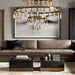 Vintage Round 3 Tier Metal Axis Pendant Chandelier - DWHOME