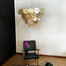 Elegant Gold Murano Disc Chandelier-DWHOME