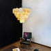 Elegant Gold Murano Disc Chandelier-DWHOME