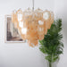 Elegant Gold Murano Disc Chandelier-DWHOME