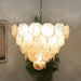 Elegant Gold Murano Disc Chandelier-DWHOME