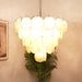 Elegant Gold Murano Disc Chandelier-DWHOME