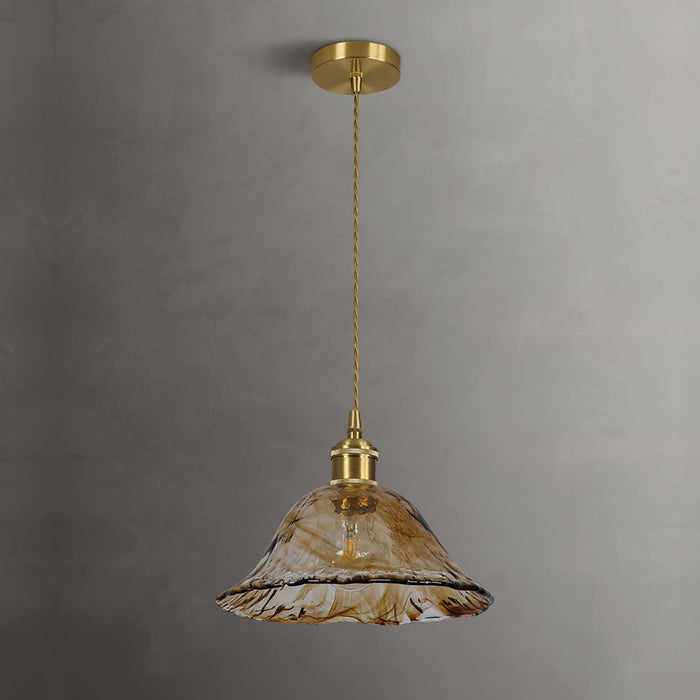Plafonnier Vintage en Verre Marron - DWHOME