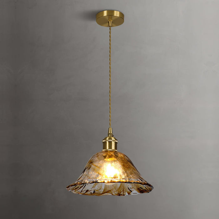 Plafonnier Vintage en Verre Marron - DWHOME