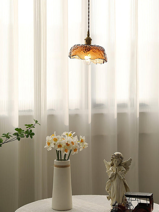 Plafonnier Vintage en Verre Marron - DWHOME