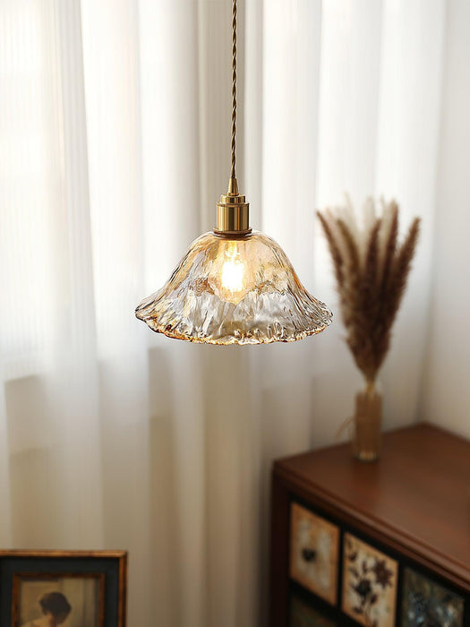 Plafonnier Vintage en Verre Marron - DWHOME