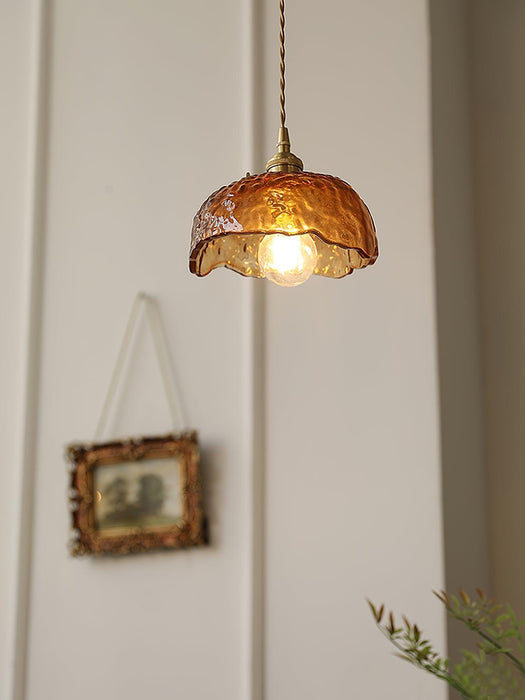 Plafonnier Vintage en Verre Marron - DWHOME