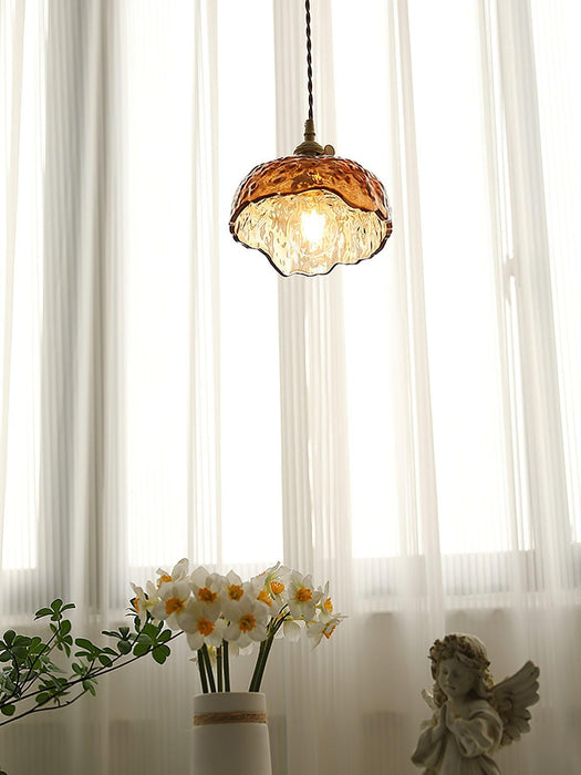 Plafonnier Vintage en Verre Marron - DWHOME