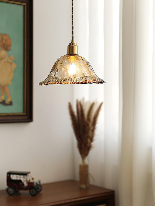 Plafonnier Vintage en Verre Marron - DWHOME