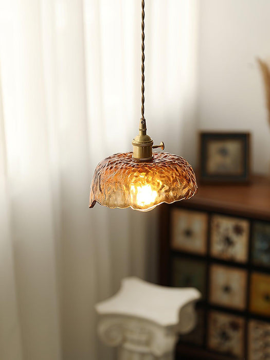 Plafonnier Vintage en Verre Marron - DWHOME