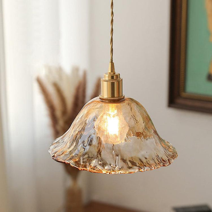 Plafonnier Vintage en Verre Marron - DWHOME