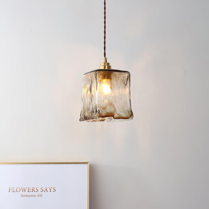 Plafonnier Vintage en Verre Marron - DWHOME