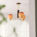 Vintage Caramel Globe Chandelier-DWHOME