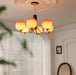 Vintage Caramel Globe Chandelier-DWHOME