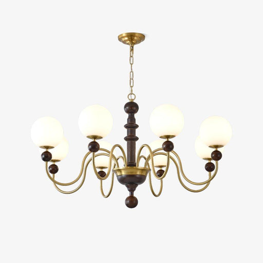 Vintage Curved Sphere Chandelier-DWHOME